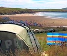Campsites by the beach